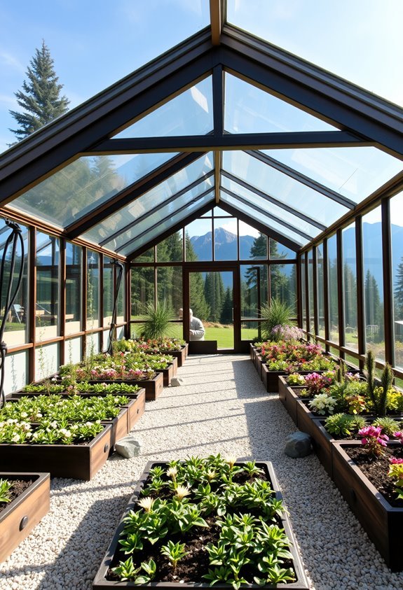 alpine plants greenhouse design