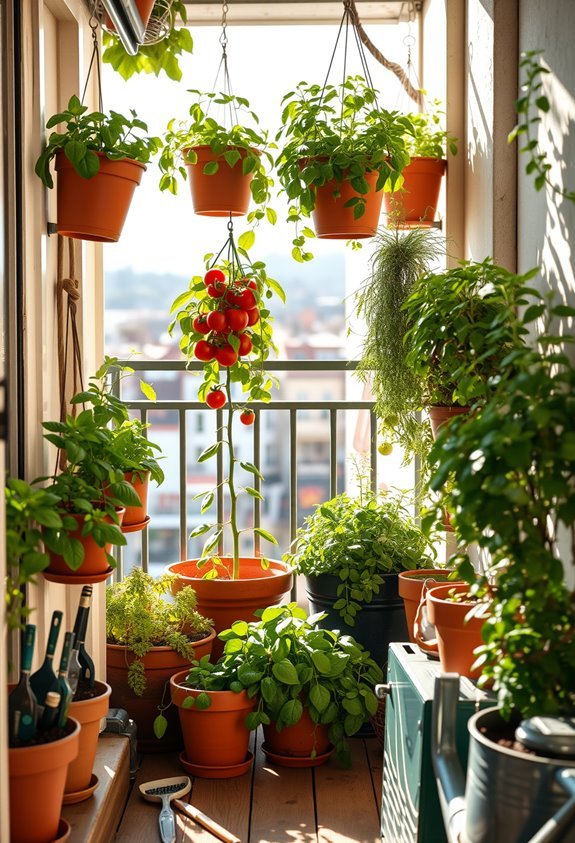 aromatic herb balcony paradise