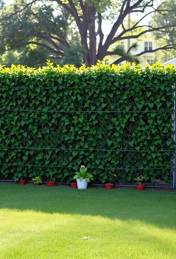artificial ivy for fencing