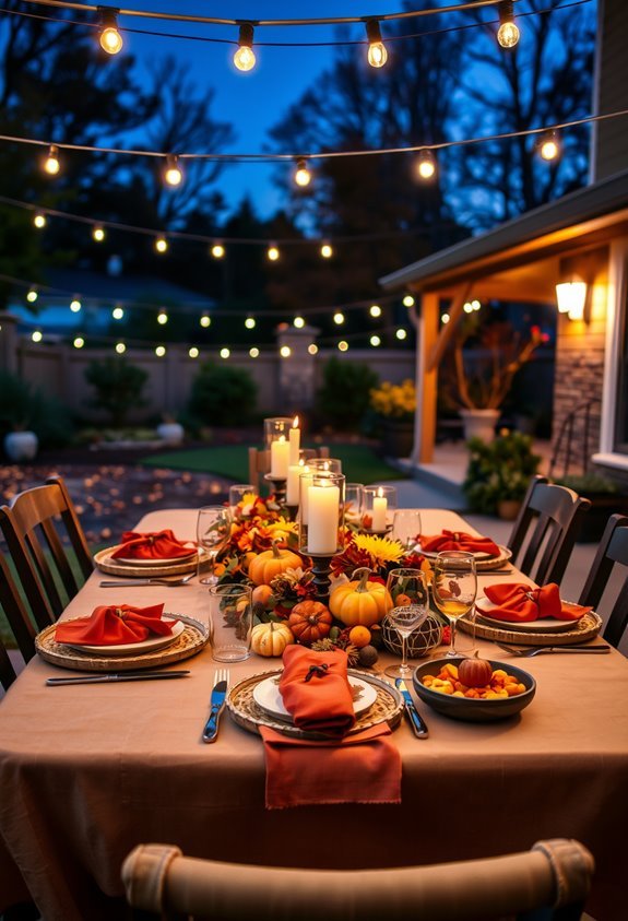 autumn harvest dining ambiance