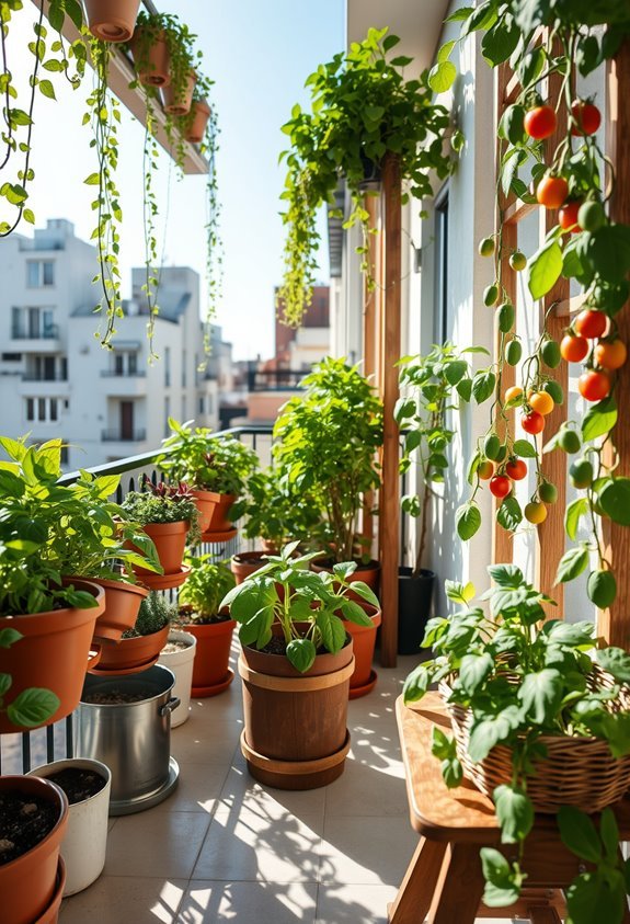 balcony food gardening tips