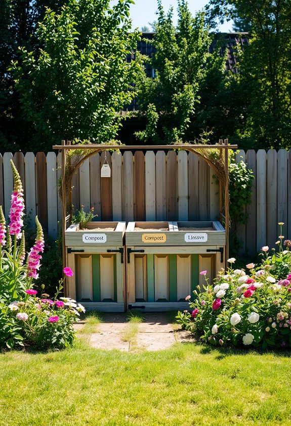 beautiful composting garden stations