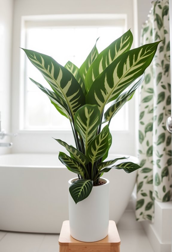 bold bathroom plant choice