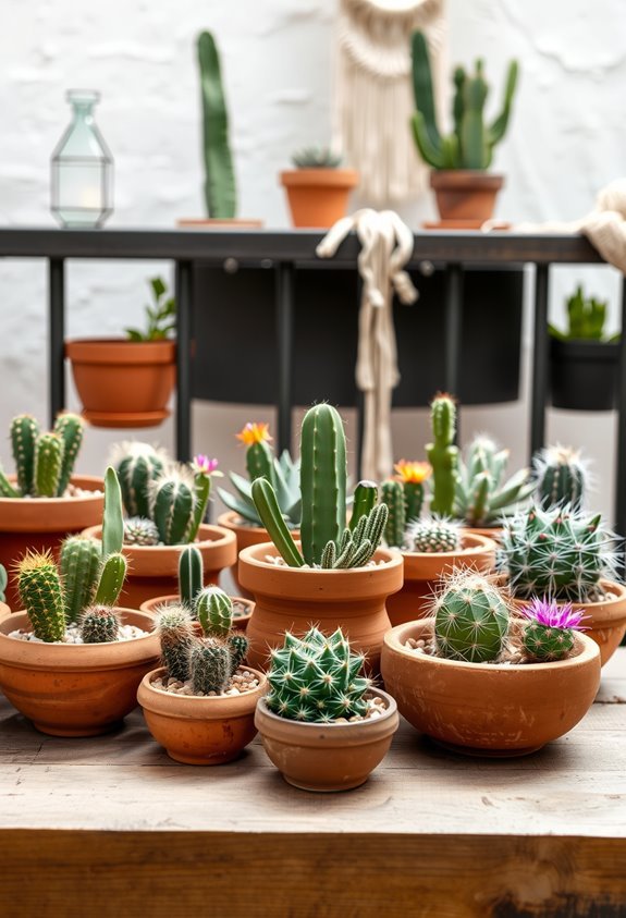 cacti in terra cotta