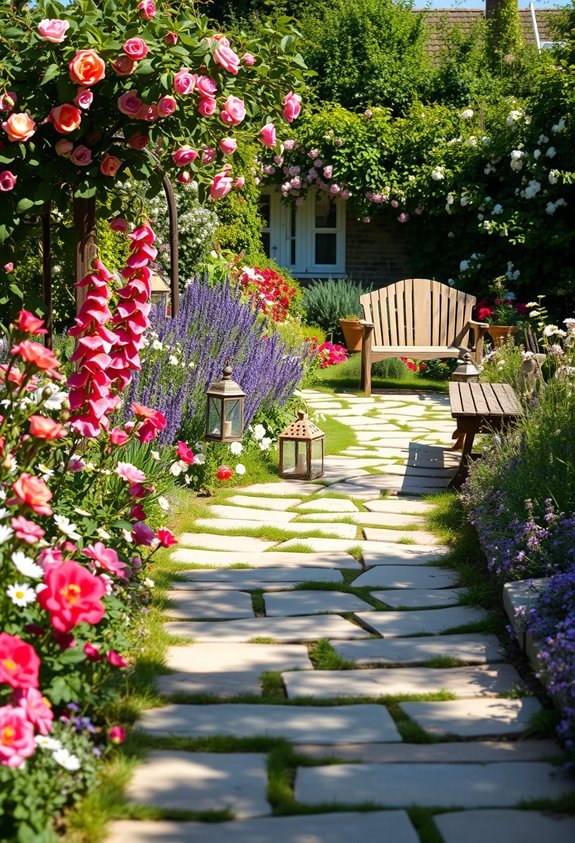 charming cottage garden pathways