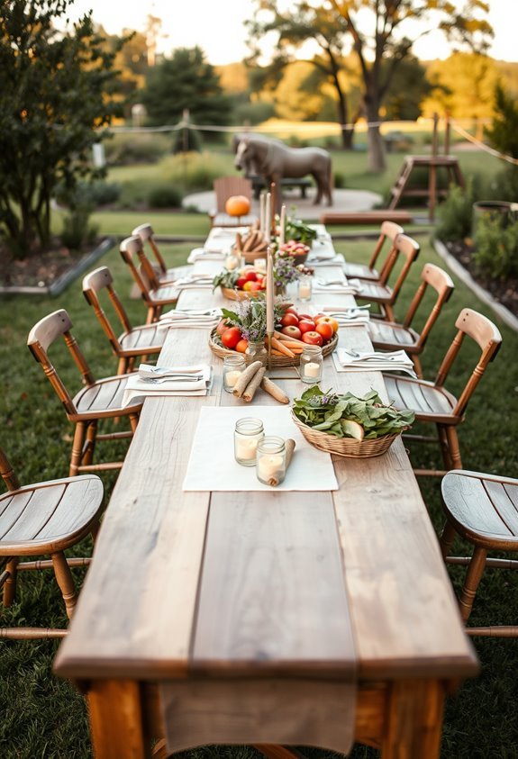 charming outdoor dining experience