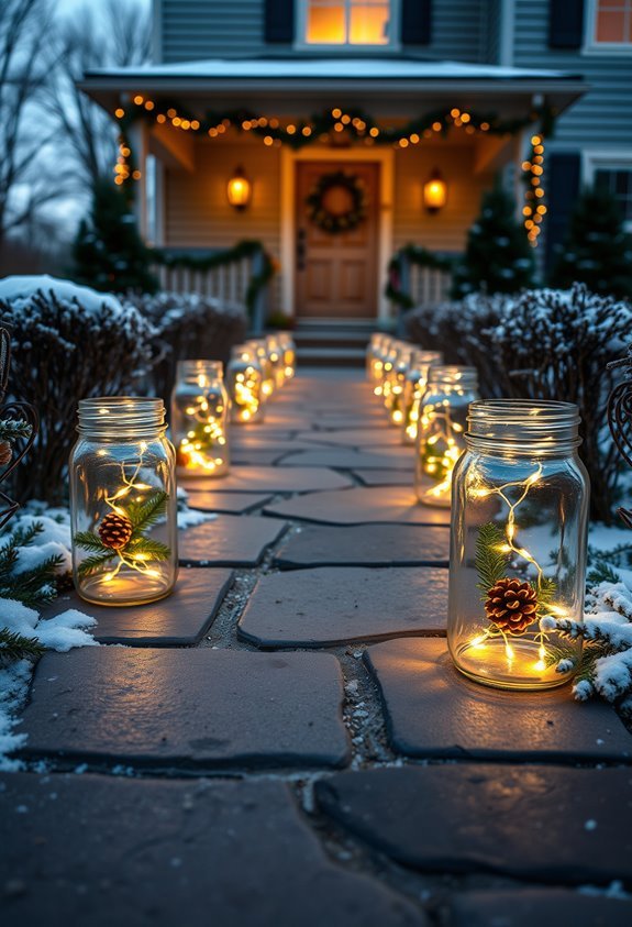 charming outdoor holiday lanterns