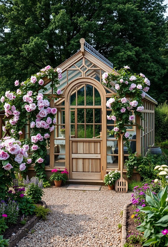 charming rustic greenhouse retreat