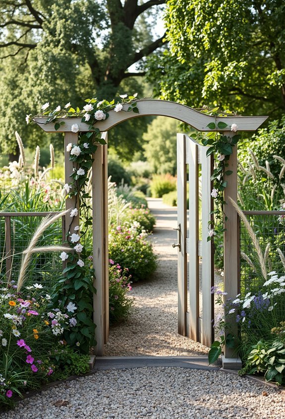 charming rustic vine gate