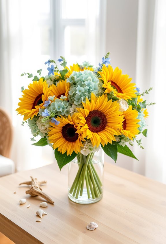 coastal inspired summer bouquet