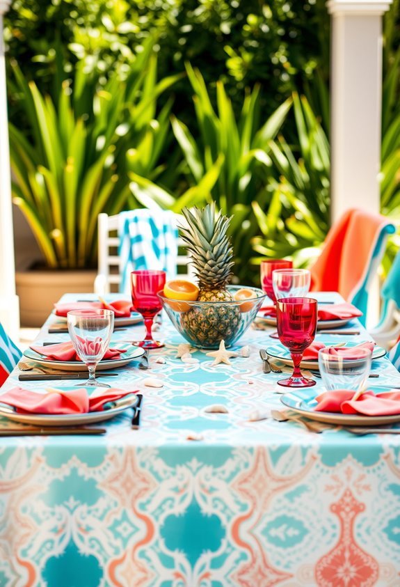 coastal paradise outdoor dining