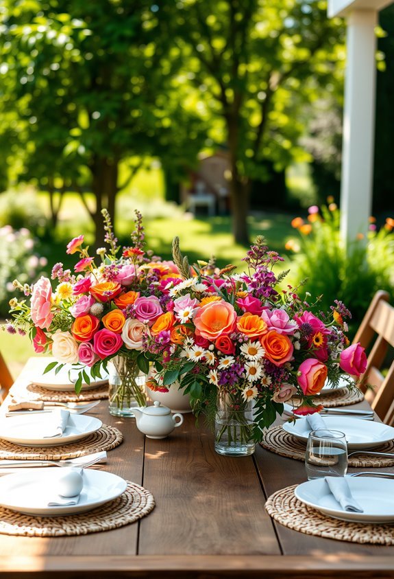 colorful blooms joyful gatherings