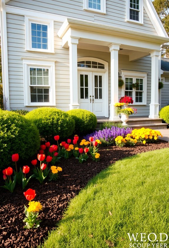 coordinated flower color scheme