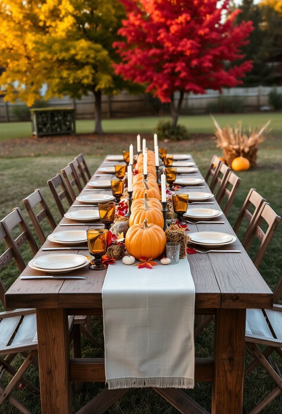 cozy autumn harvest setup