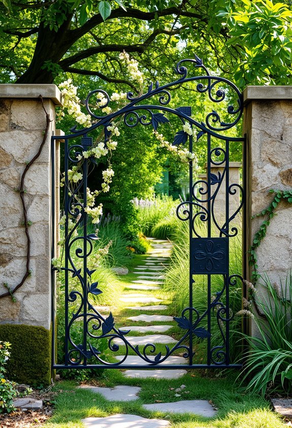 custom artistic garden gate