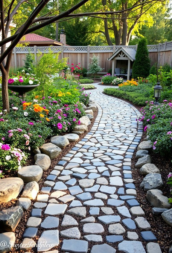 custom artistic stone pathways