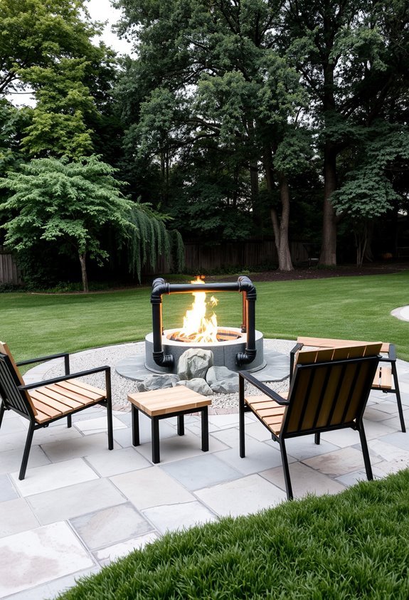 customizable industrial fire feature