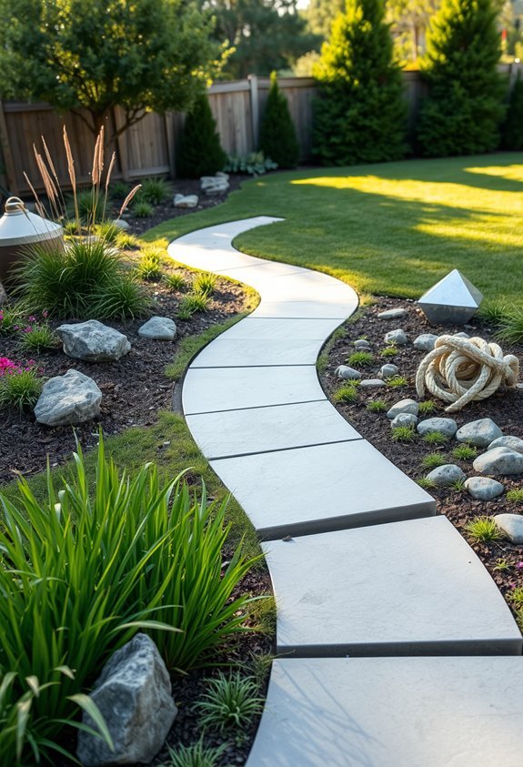 decorative functional drainage channels