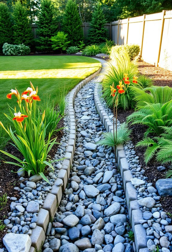 disguise drain with plants