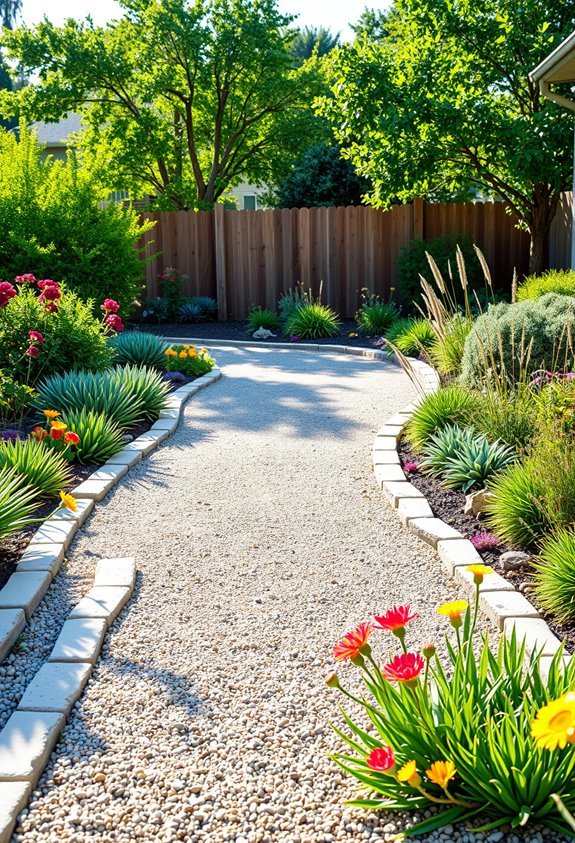 drought resistant garden pathways design