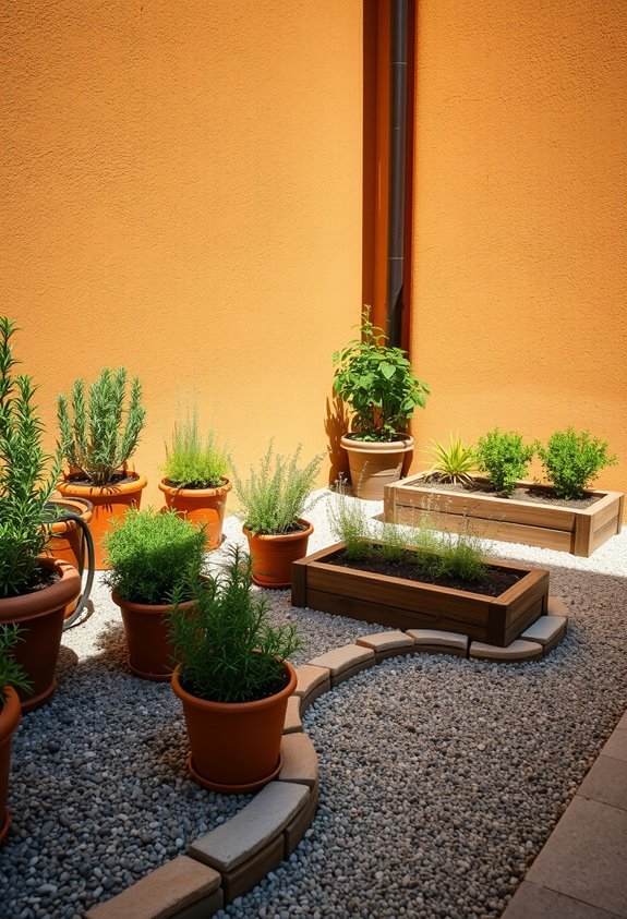 drought resistant mediterranean herb garden