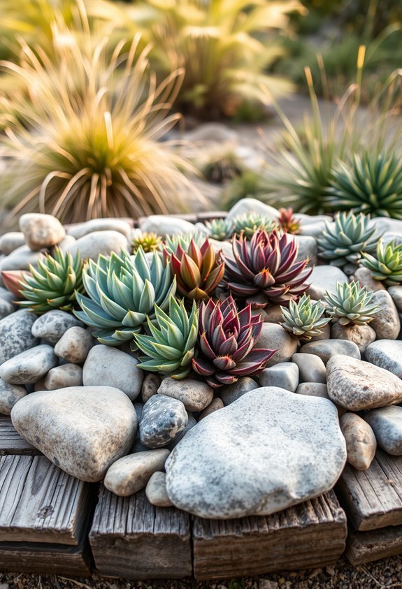 drought resistant succulent garden design