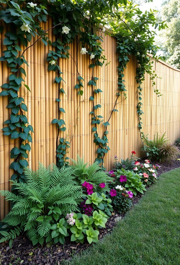 eco friendly bamboo garden fencing