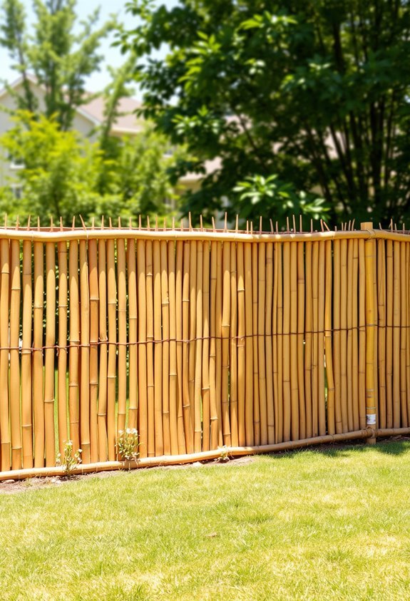 eco friendly bamboo privacy fence