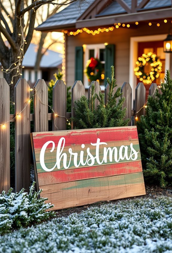 eco friendly christmas signage project