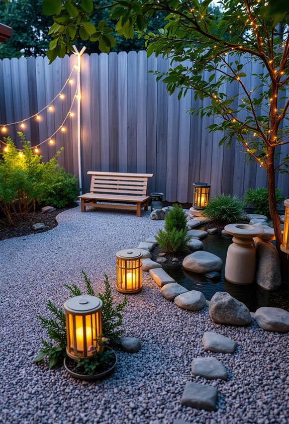 eco friendly evening garden lighting