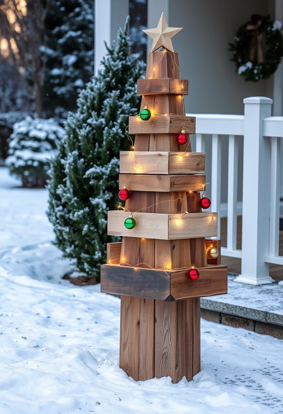 eco friendly rustic holiday display