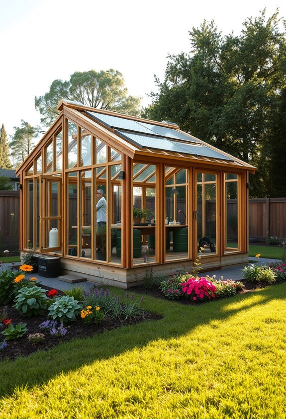 eco friendly solar greenhouse design