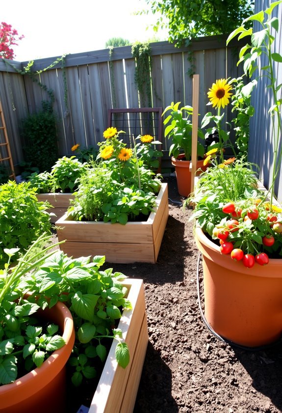edible corner garden transformation