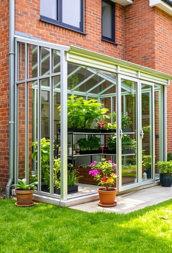 efficient wall mounted greenhouse solution