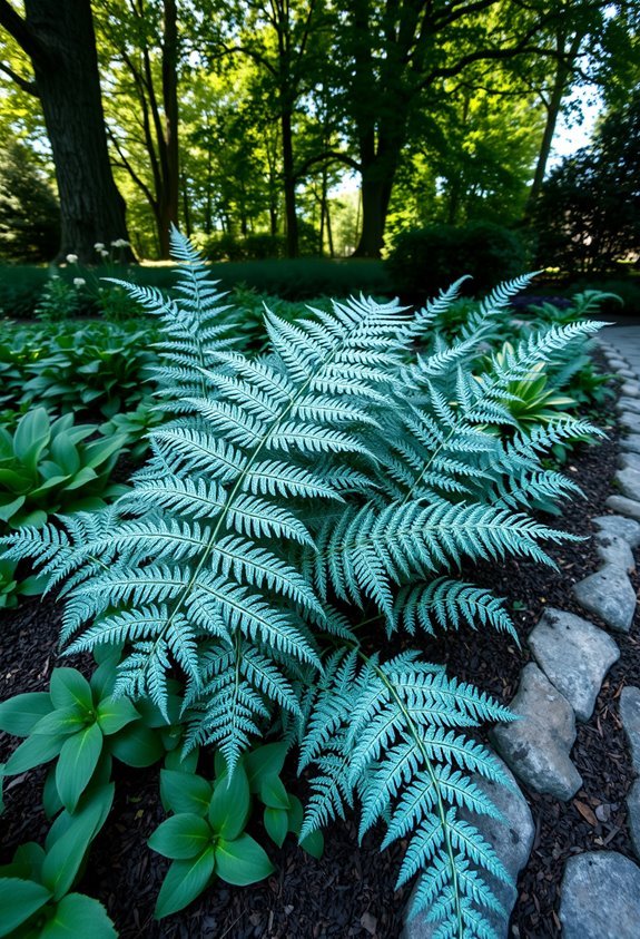 elegant silver blue foliage