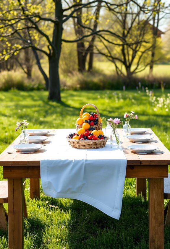 elegant spring outdoor dining