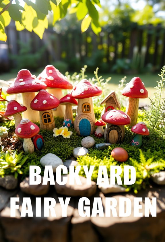 enchanting colorful mushroom houses