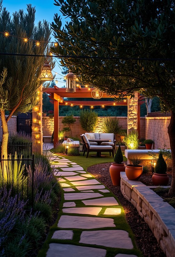enchanting evening garden lighting