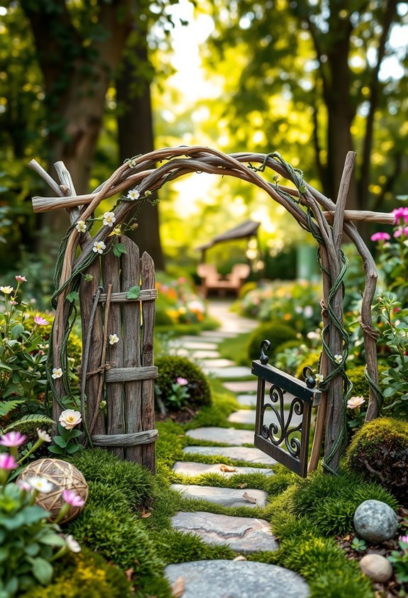 enchanting fairy garden entrance