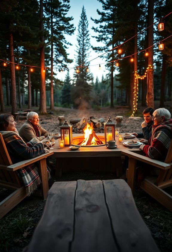 enchanting firepit dinner experience