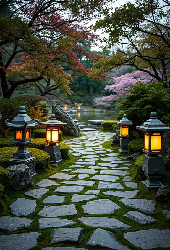 enchanting garden lantern pathways