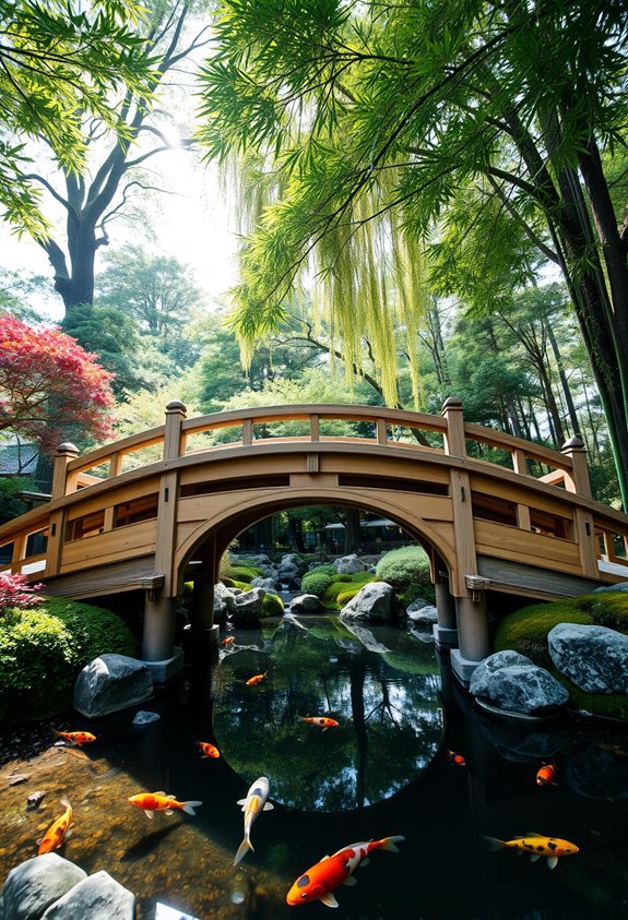 enchanting garden pathways bridge