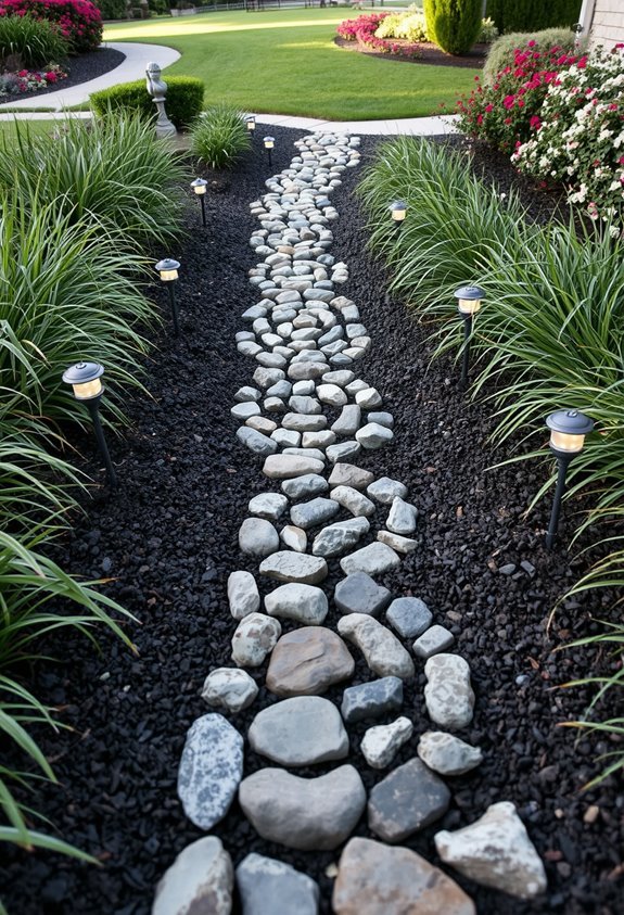 enchanting garden stone spiral