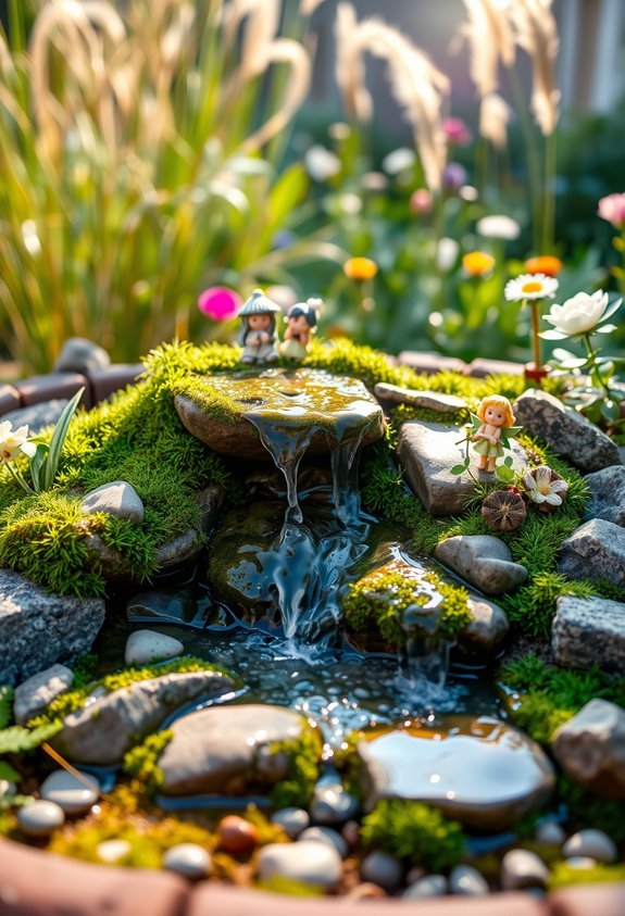 enchanting mini garden waterfalls