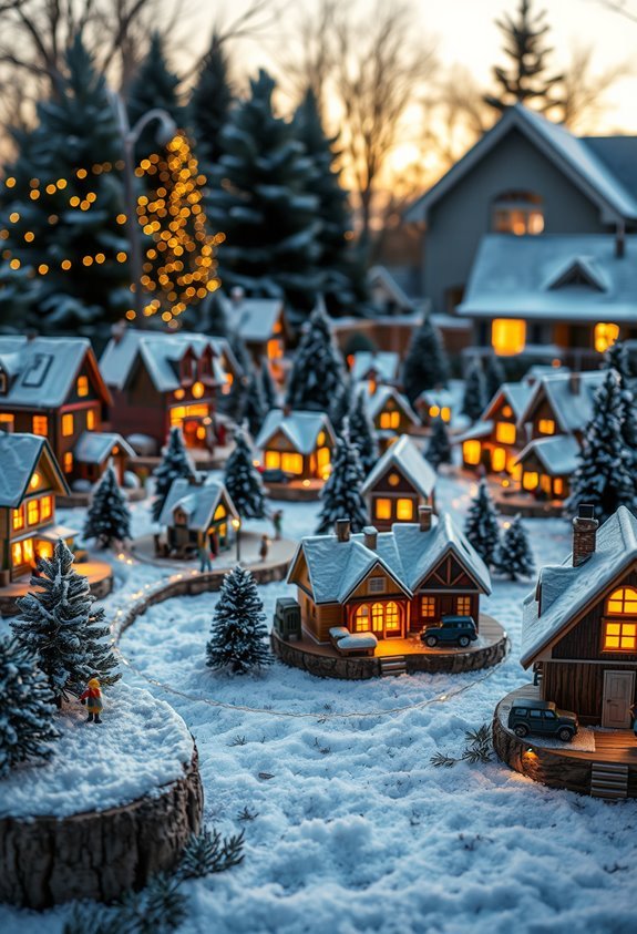 enchanting outdoor christmas village