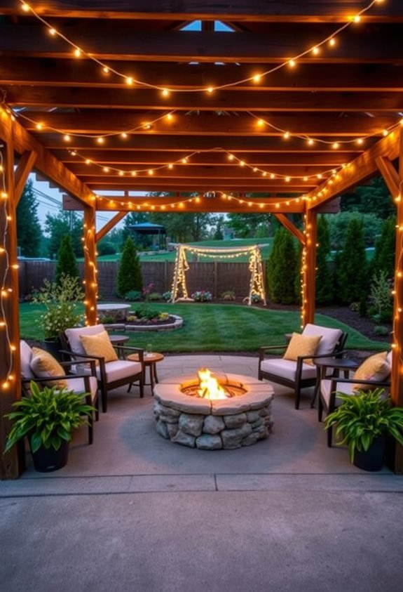 enchanting outdoor gathering space
