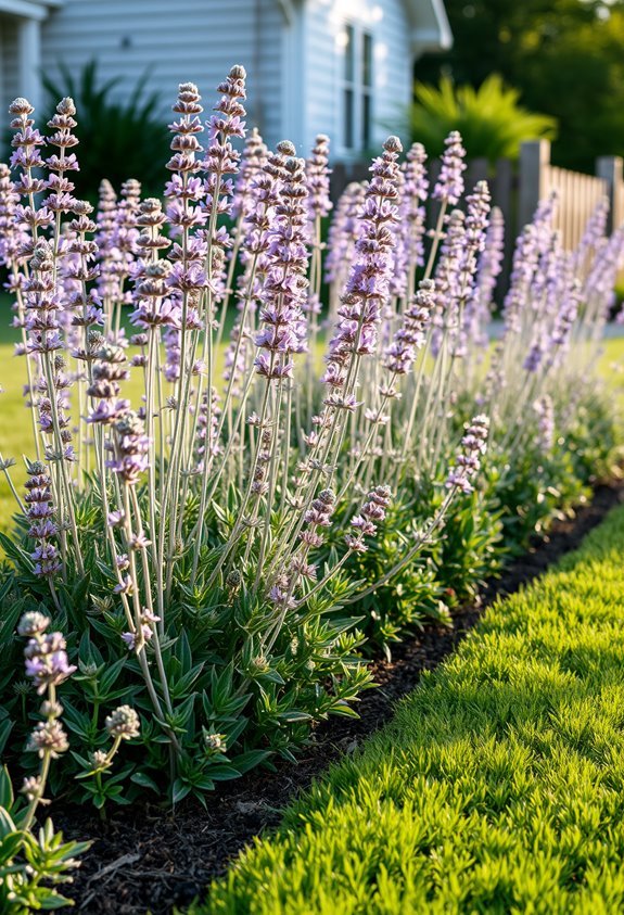 ethereal purple garden borders