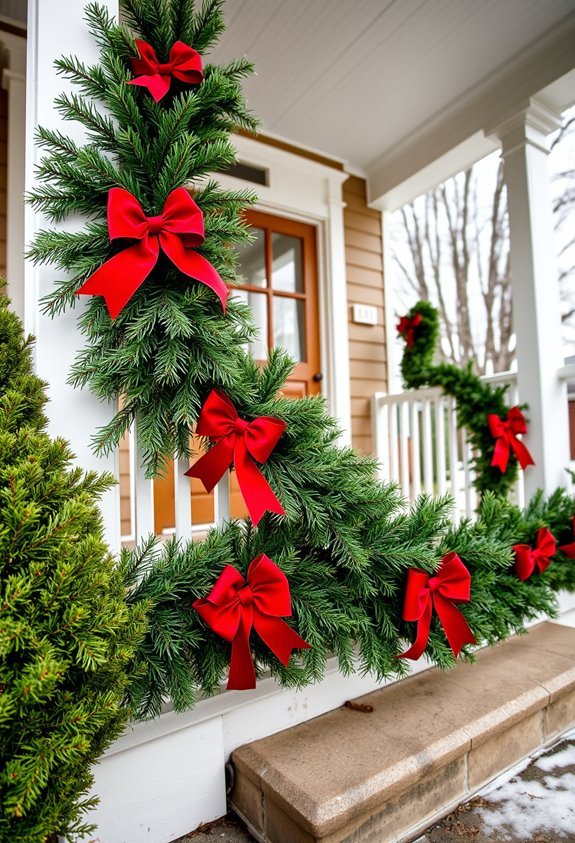festive outdoor garland decoration