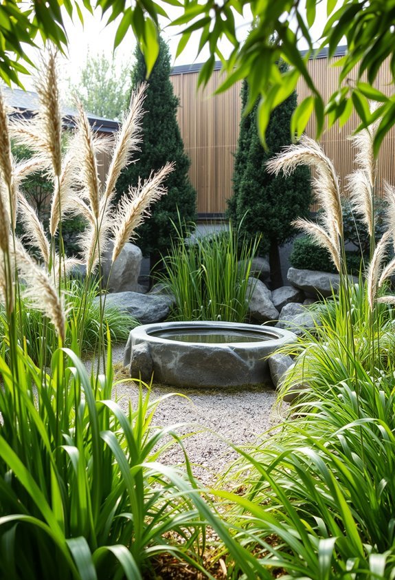graceful low maintenance garden accents