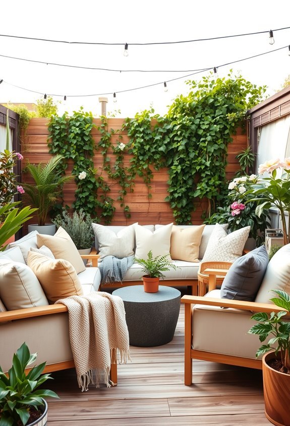 inviting outdoor seating areas